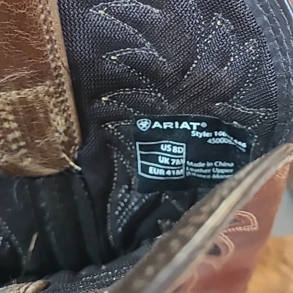 Men's Cool VentTek Western Boot Ariat Size 8 D Style Number Style 10031446 - Picture 5 of 13